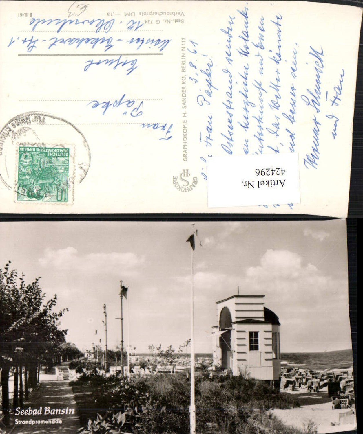 424296, Bansin seaside resort, beach promenade 