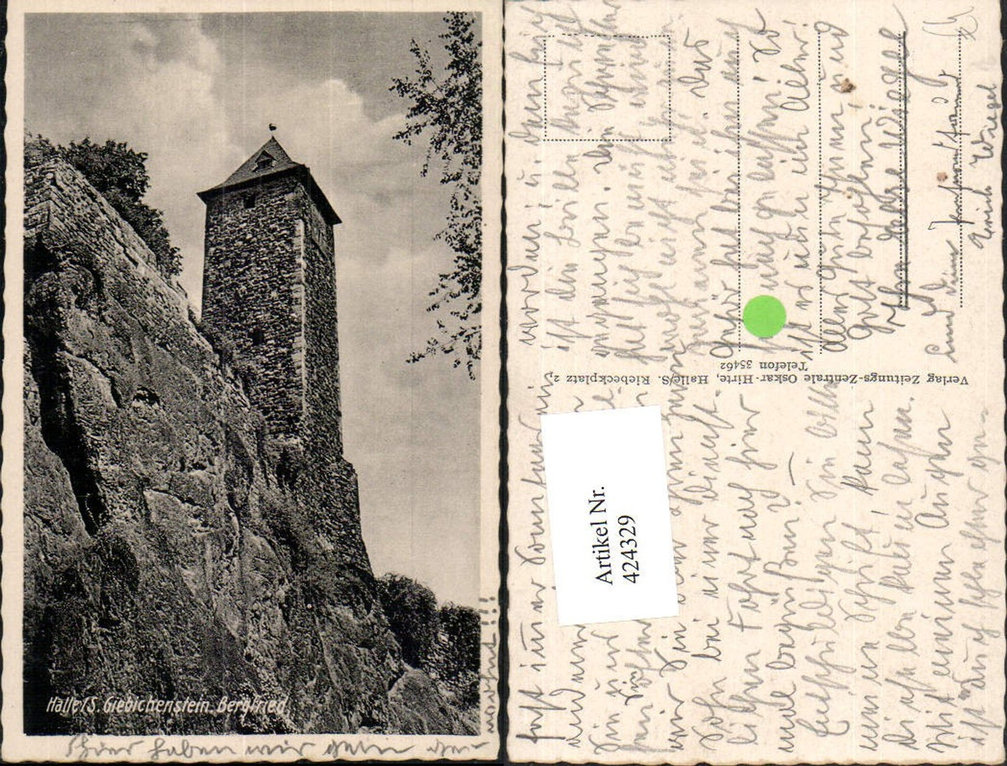 424329, Halle an der Saale Giebichenstein Bergfried Tower