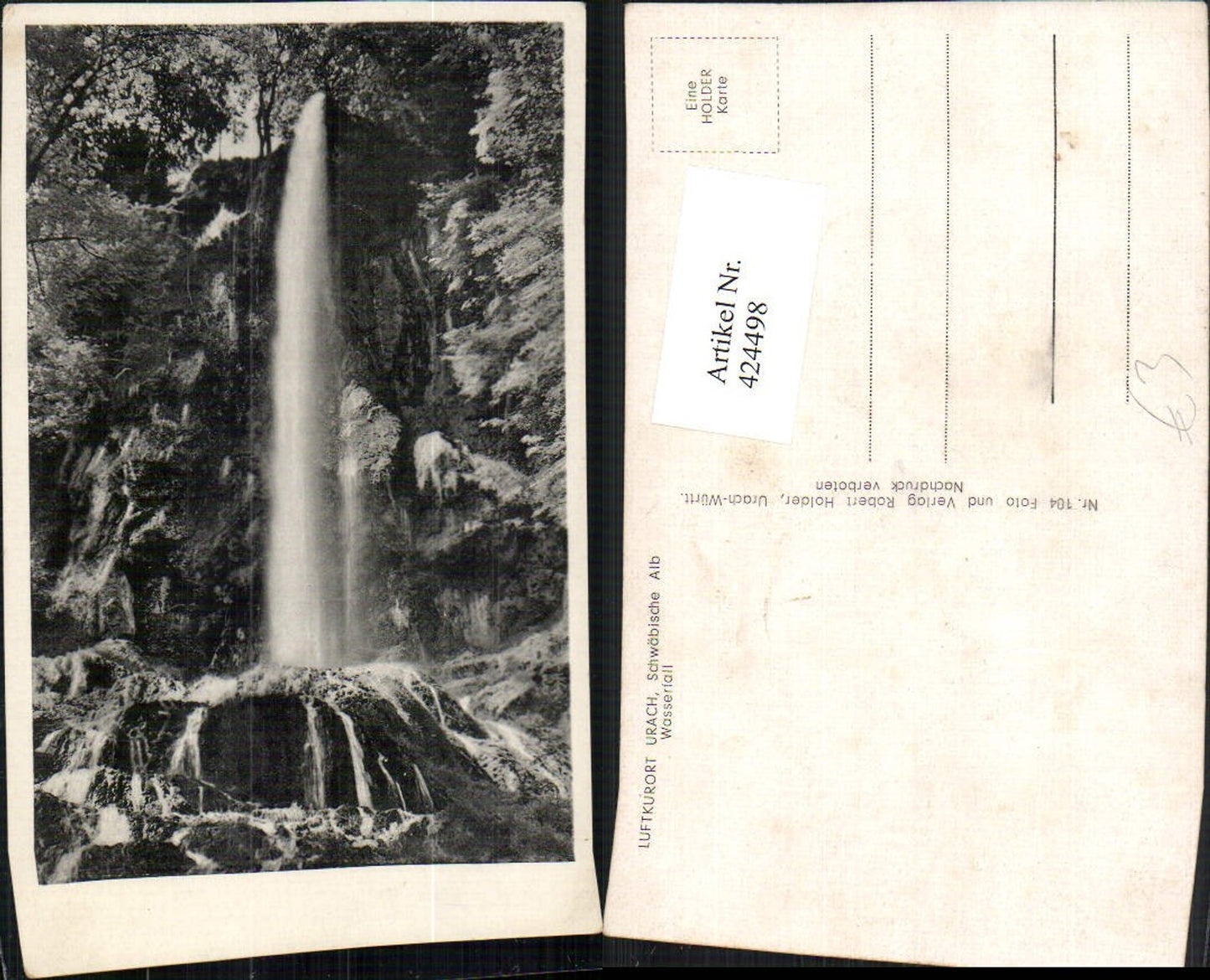 424498, Urach Swabian Alb Waterfall