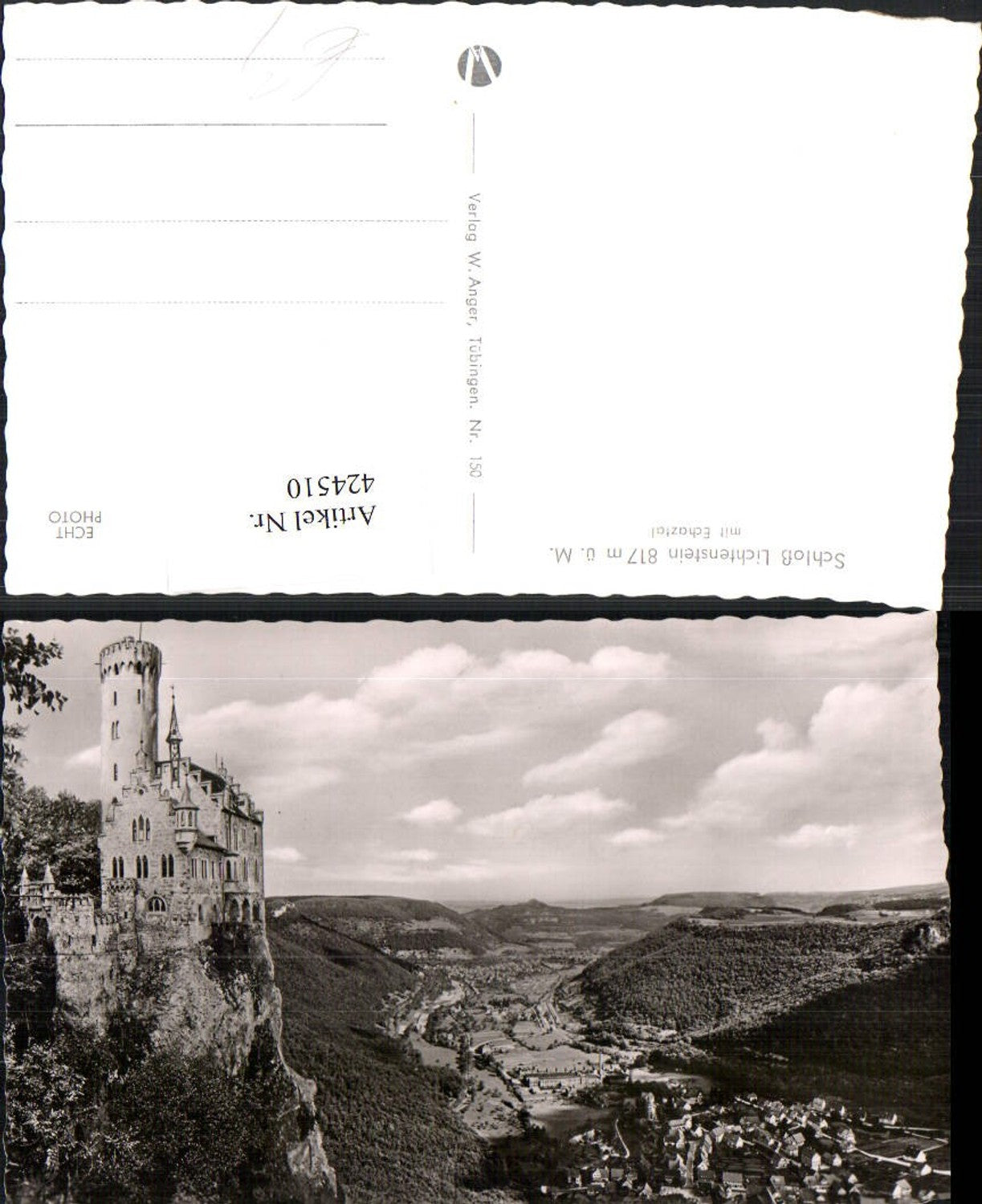 424510,Schloss Lichtenstein b. Honau m. Echaztal