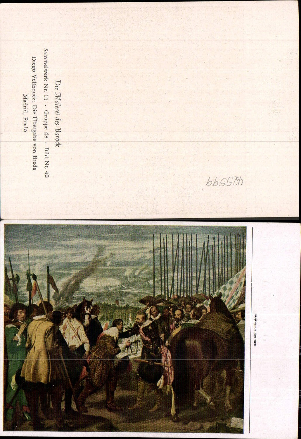 425599,Künstler Ak Diego Velazquez Die Übergabe v. Breda Pferd Barock