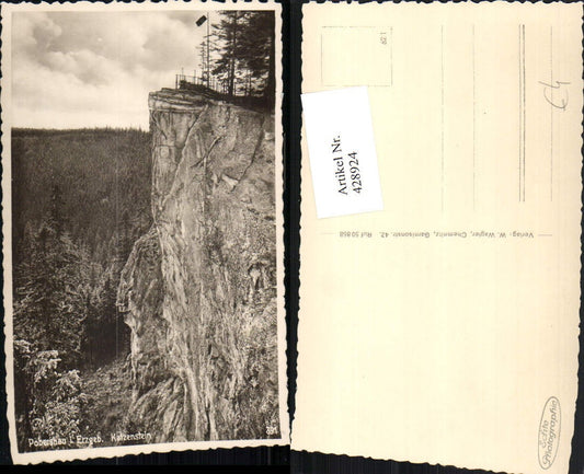 428924, Pobershau in the Ore Mountains, Katzenstein rock face cliff