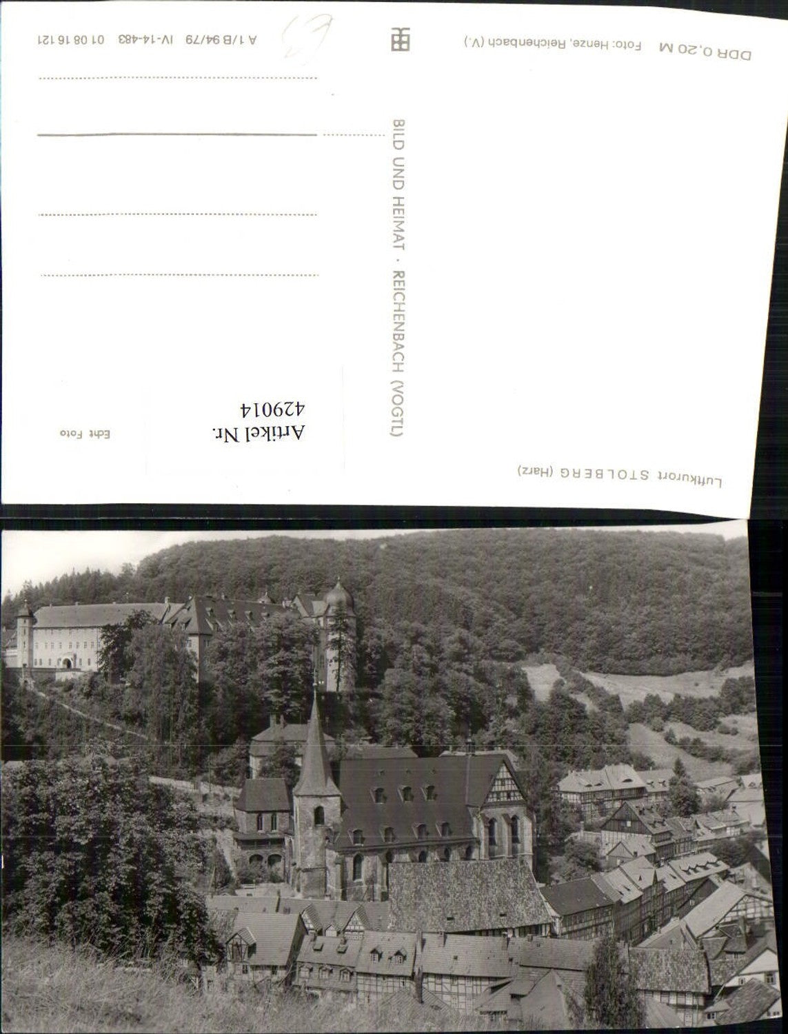 429014, Stolberg im Harz, partial view of church with castle