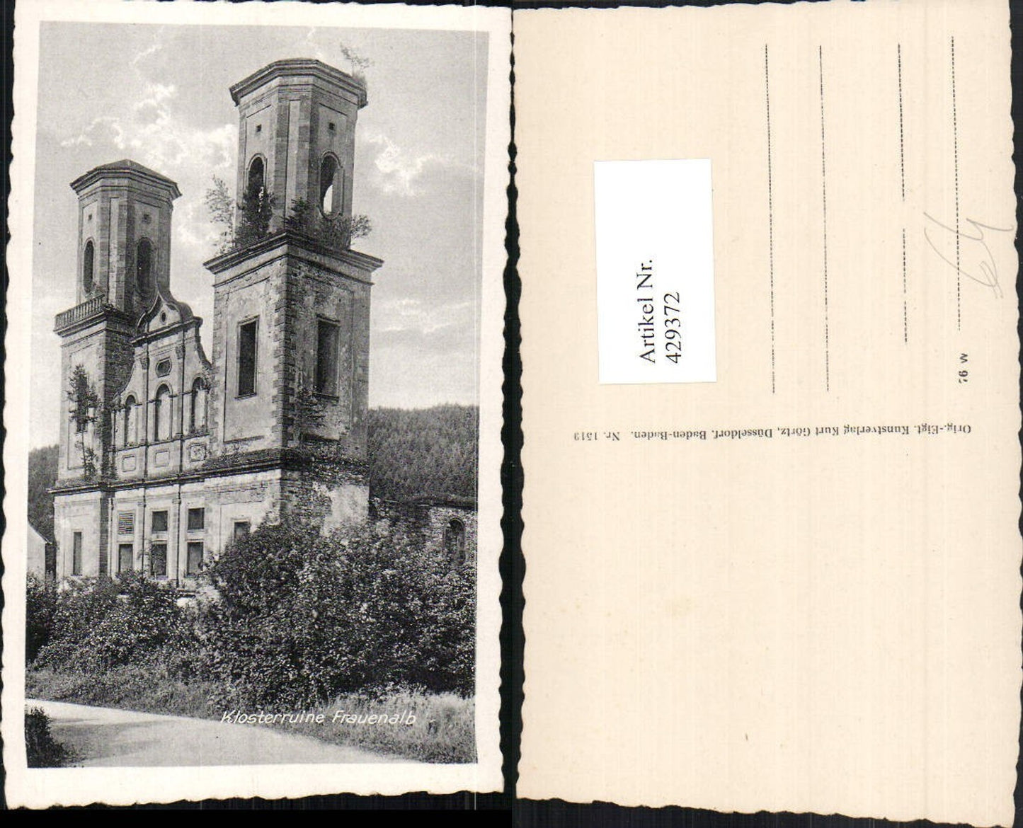 429372,Frauenalb Klosterruine