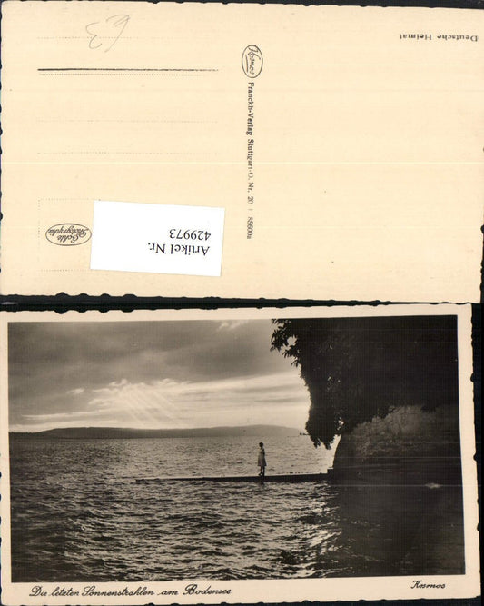 429973,The last rays of sunshine on the shore of Lake Constance pub Kosmos
