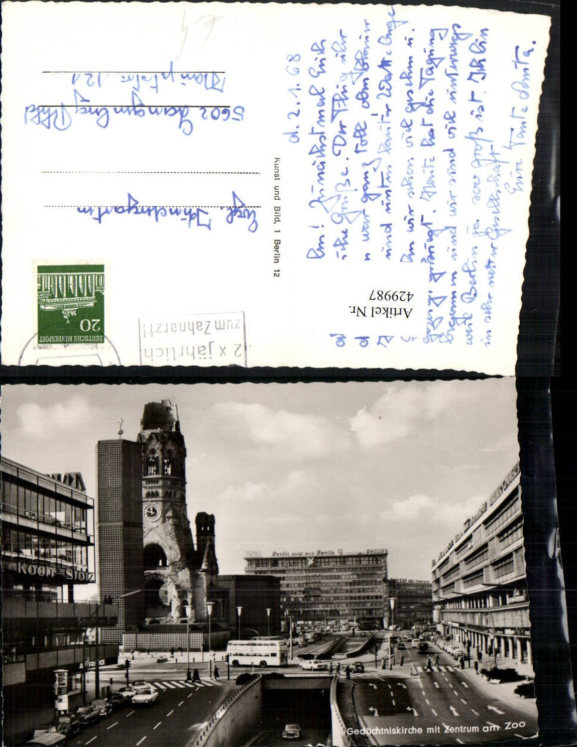 429987, Berlin Memorial Church with Center at the Zoo