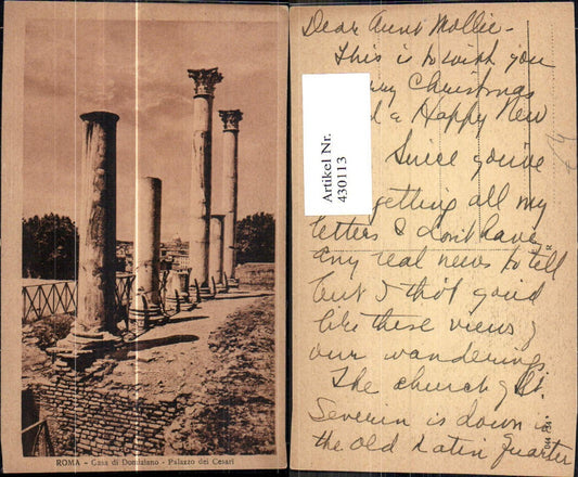 430113, Archaeology Rome Casa di Domiziano Palazzo de Cesari Temple Columns Excavation