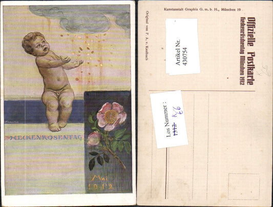 430754, Advertisement F. Kaulbach Wild Rose Day Wild Rose Day Munich May 1912