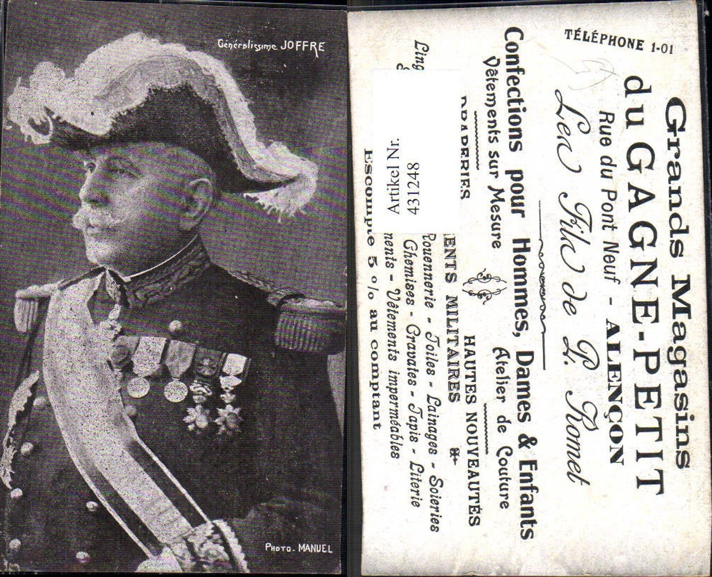 431248, Politician Generalissimo Joffre Soldier Uniform France
