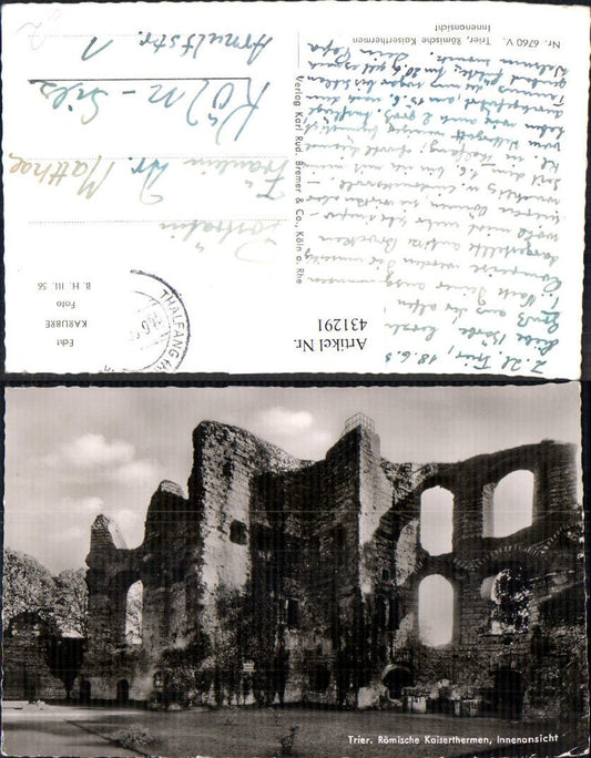 431291, Trier Roman Imperial Baths Interior view Archaeology Excavations