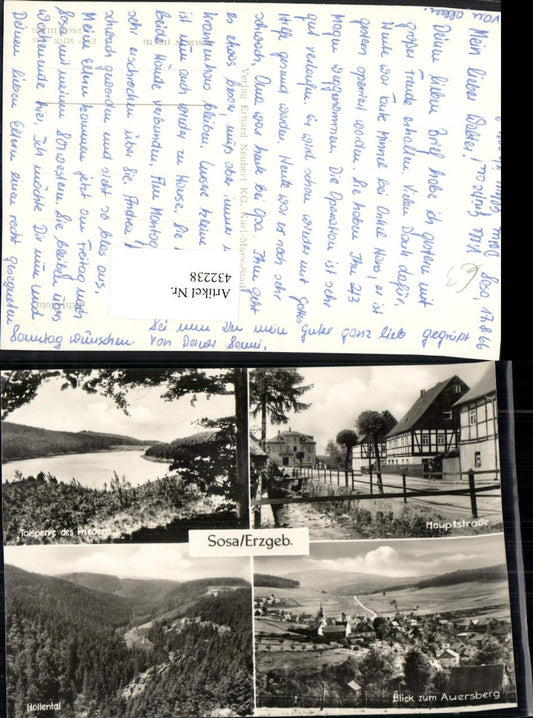 432238, Sosa in the Ore Mountains, Total view of the Höllental Dam, Multi-view map