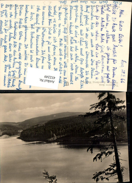 432249, Sosa in the Ore Mountains, reservoir with Auersberg
