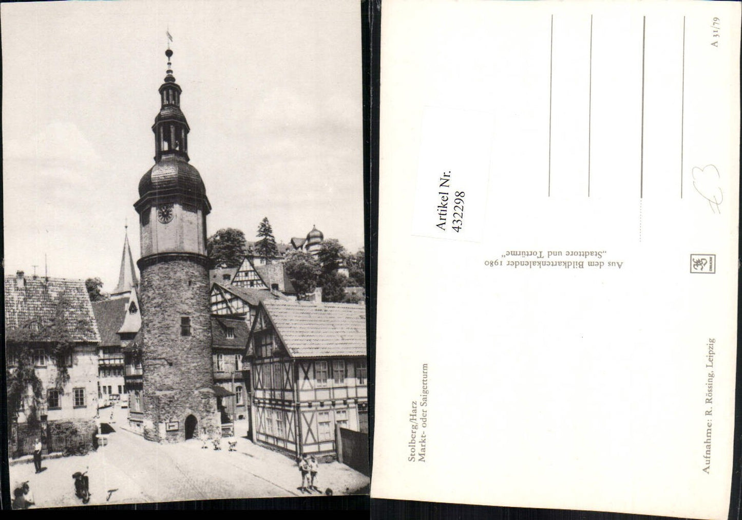 432298, Stolberg im Harz Market or Saiger Tower