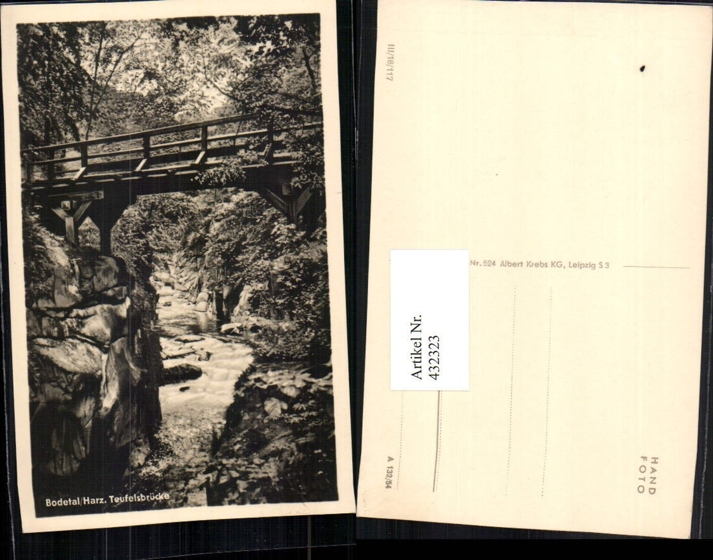 432323, Bodetal near Thale in the Harz Mountains, Devil's Bridge