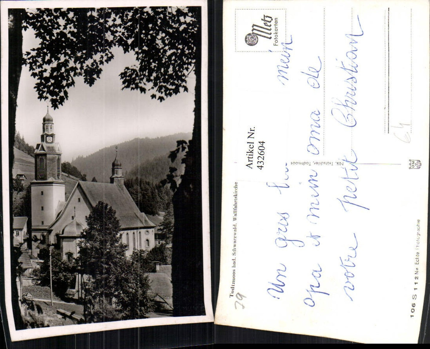 432604,Todtmoos im Schwarzwald Wallfahrtskirche Kirche