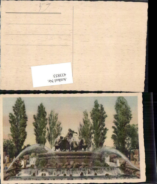 433853,Denmark Kobenhavn Copenhagen Gefion Springvandet fountain