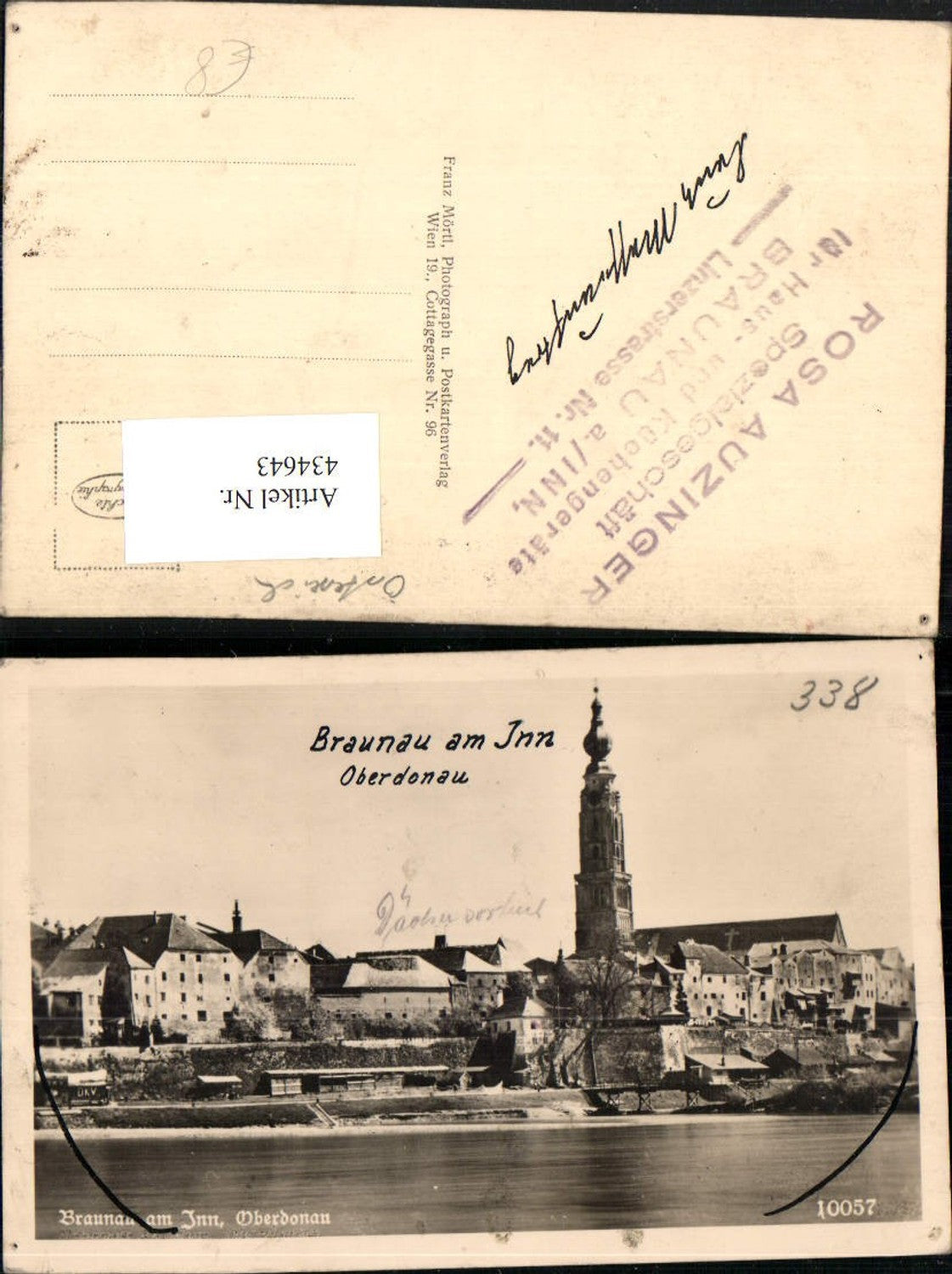 434643, Braunau am Inn, partial view of church