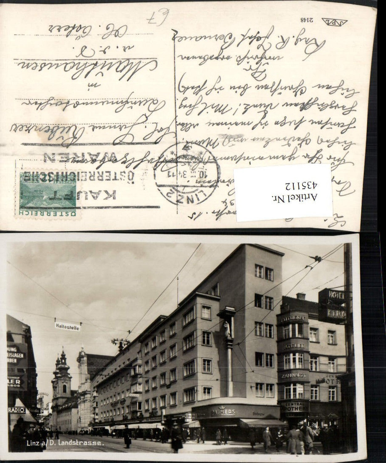 435112, Linz on the Danube, Landstraße, street view, Palmers