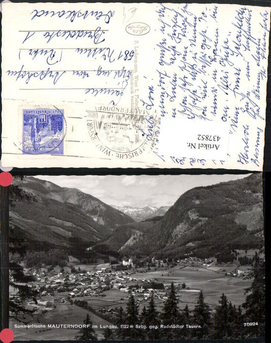 437852, Mauterndorf im Lungau, view towards the Radstädter Tauern mountain scenery