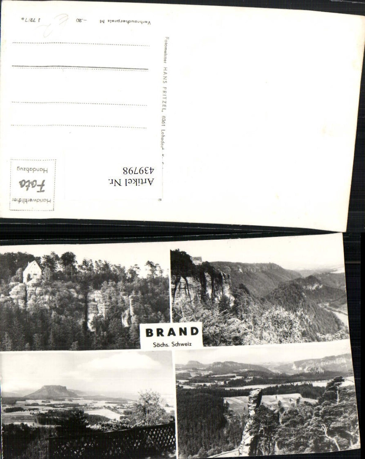 439798,Sächsische Schweiz Brand Felsen Mehrbildkarte