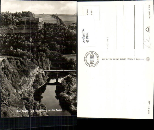 439882, Bad Kösen Rudelsburg Castle on the Saale Bridge