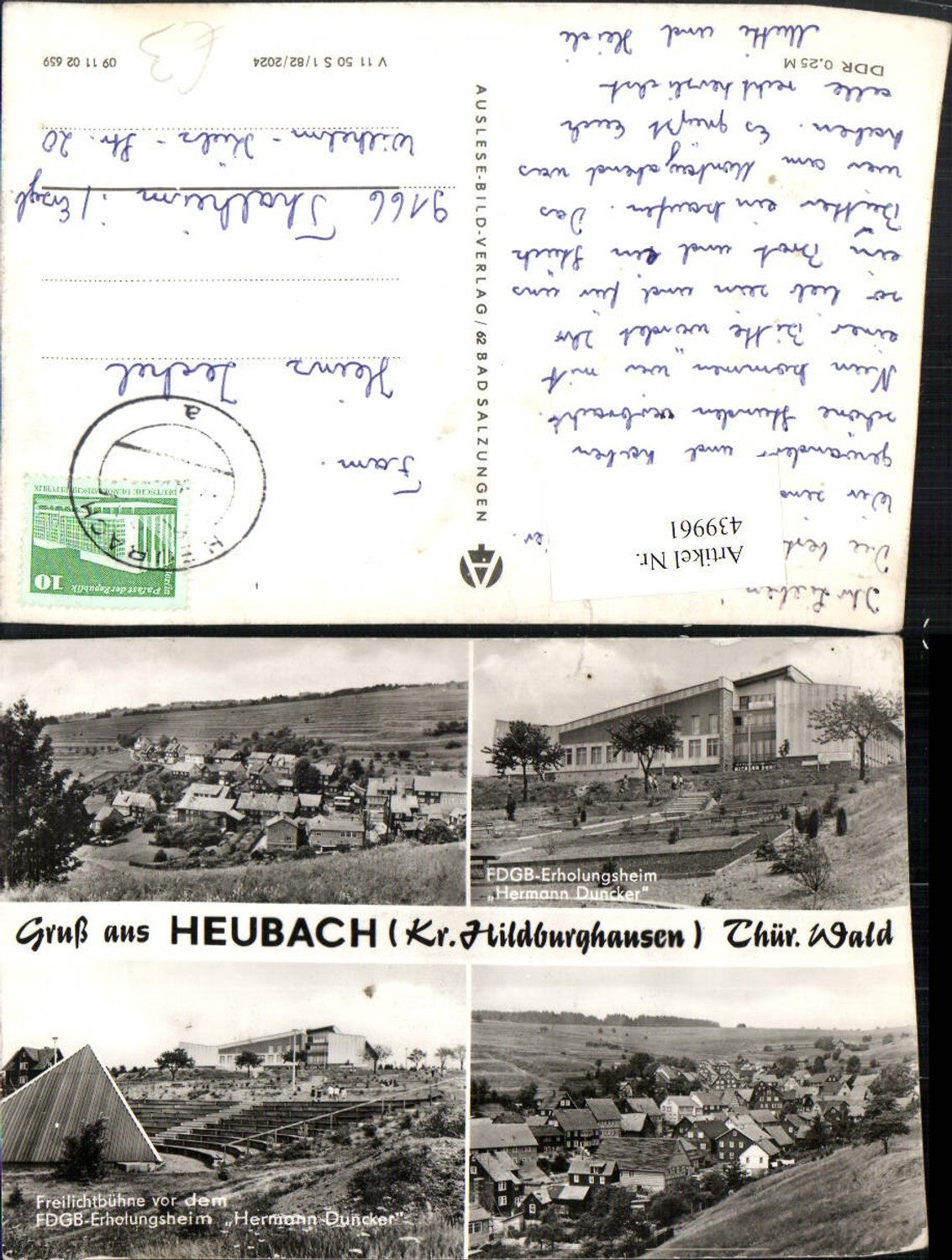 439961,Heubach Totale Erholungsheim Freilichtbühne Mehrbildkarte