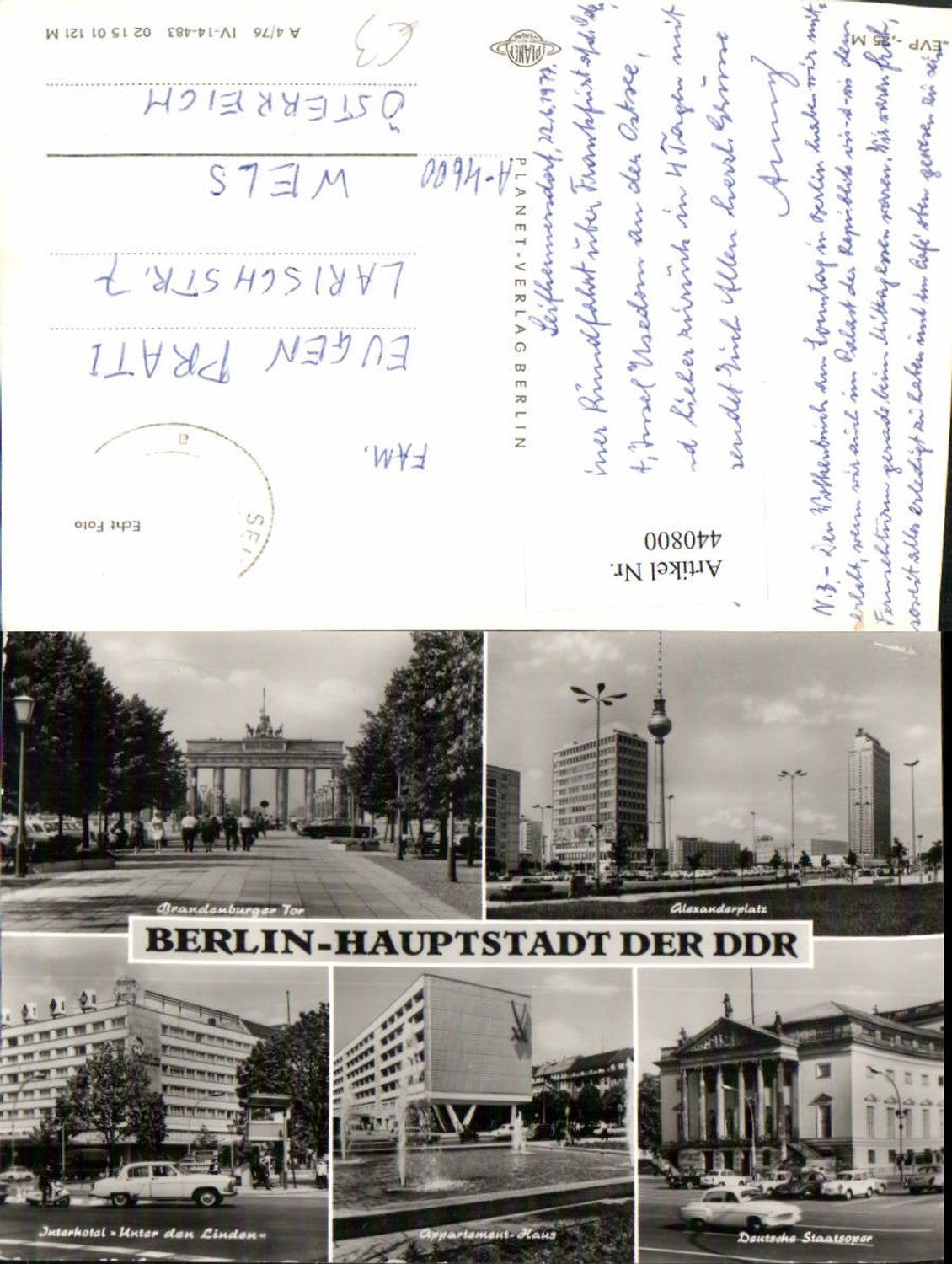 440800, Berlin Alexanderplatz Brandenburg Gate Interhotel multi-view map