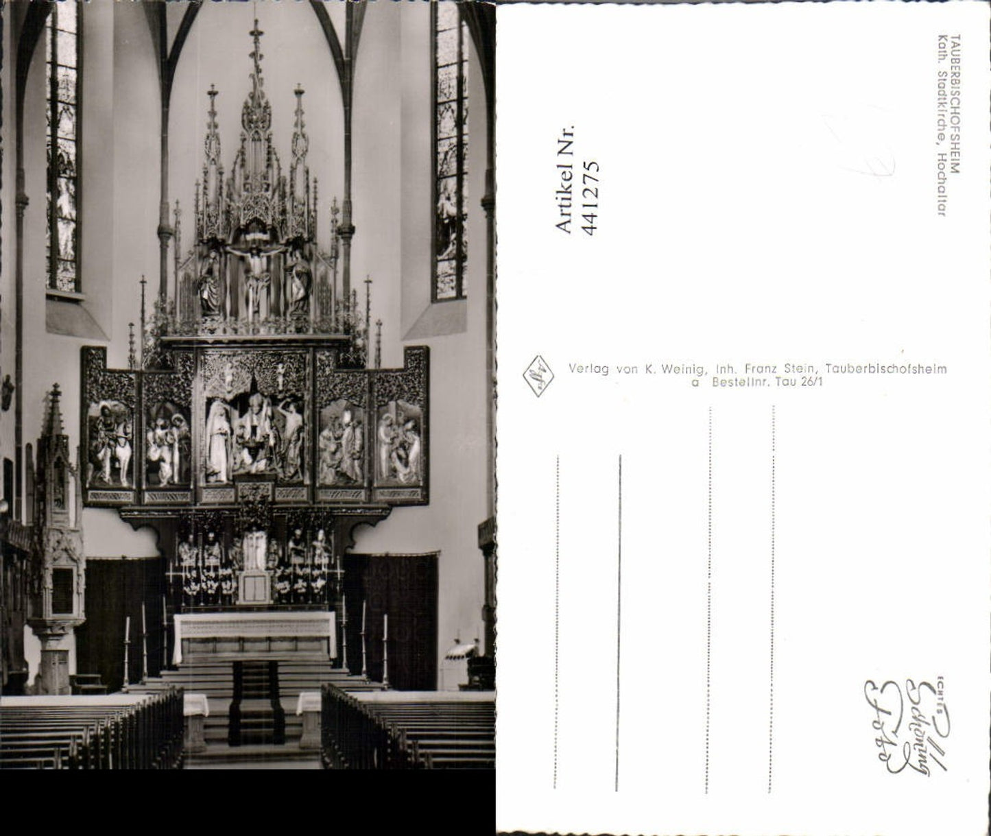 441275, Tauberbischofsheim Catholic City Church High Altar
