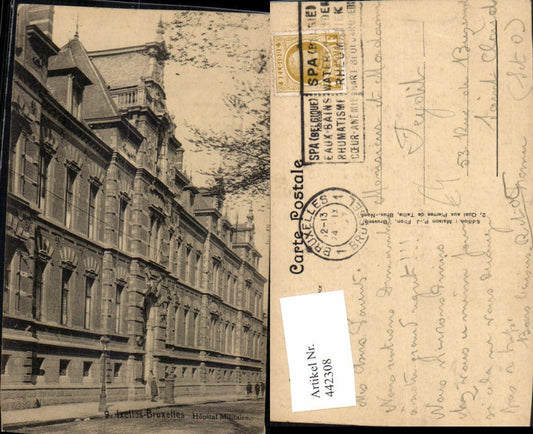 442308, Belgium Ixelles Bruxelles Brussels Military Hospital Military Hospital
