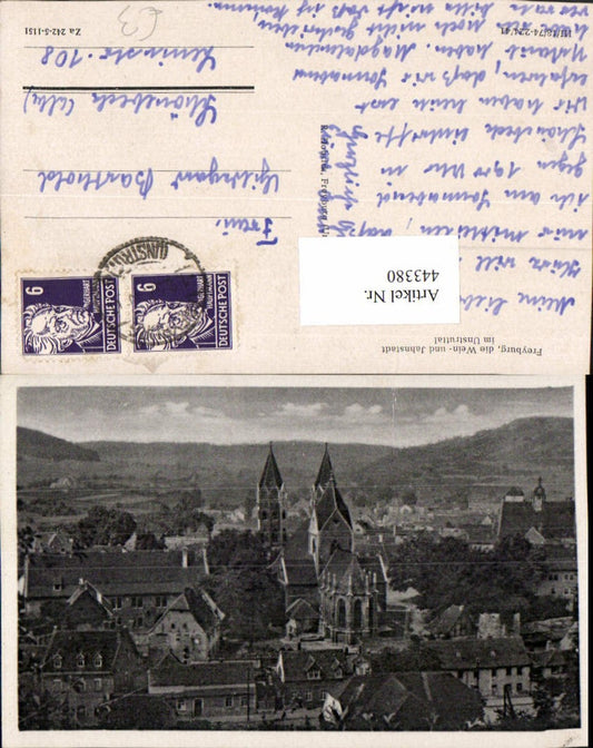 443380, Freyburg im Unstruttal, partial view of the church