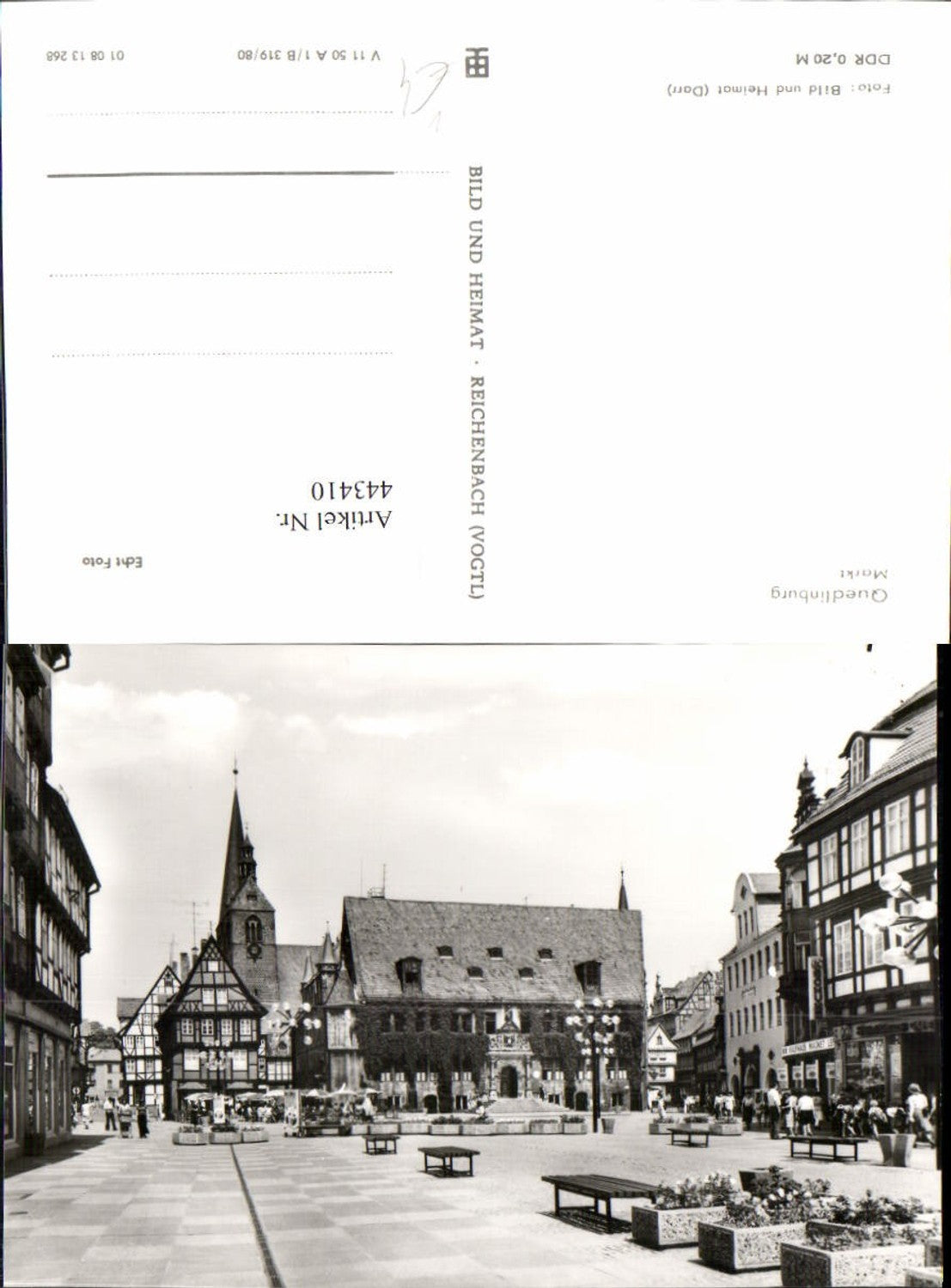 443410, Quedlinburg Market Square Town Hall pub VEB