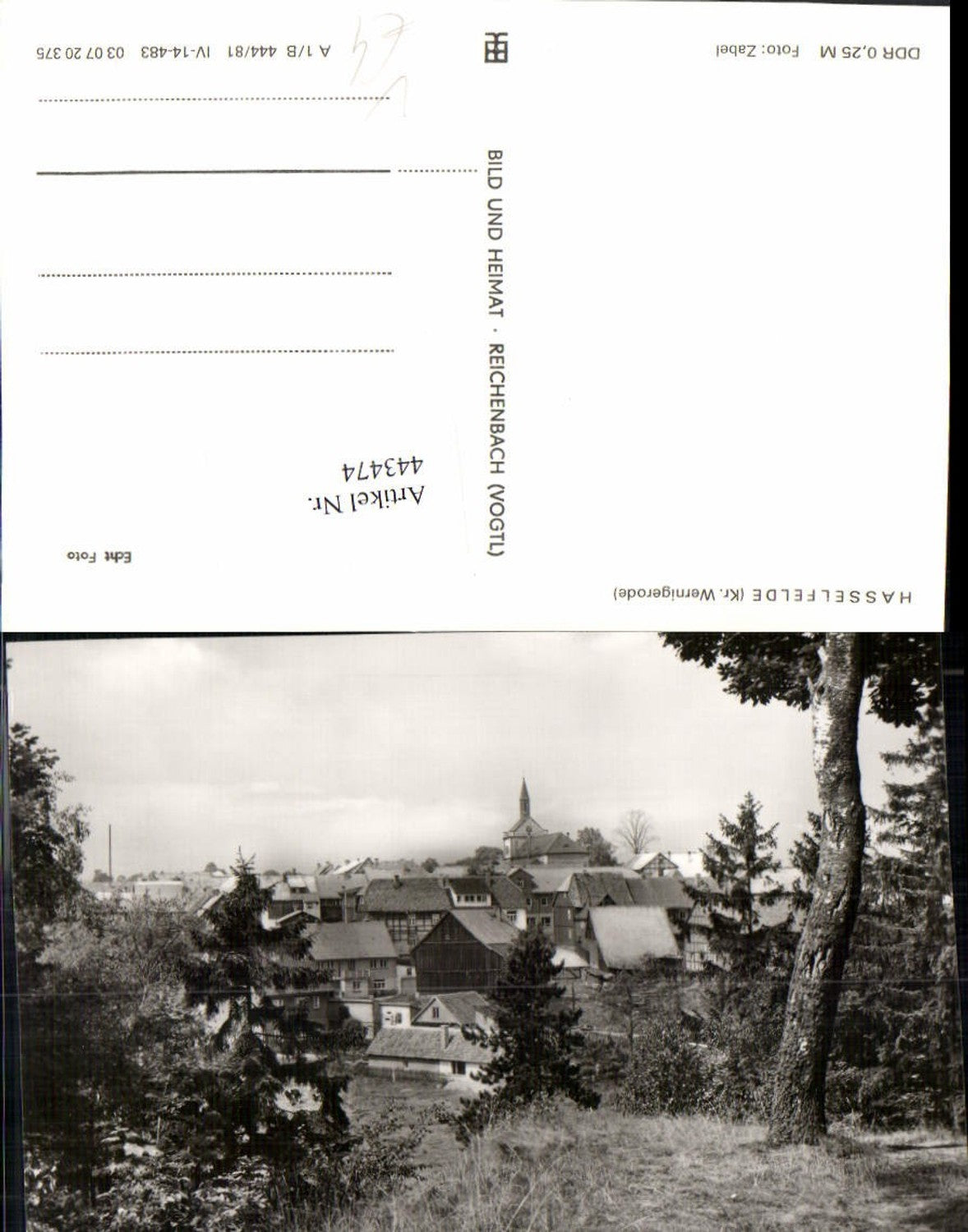 443474, Hasselfelde partial view pub VEB