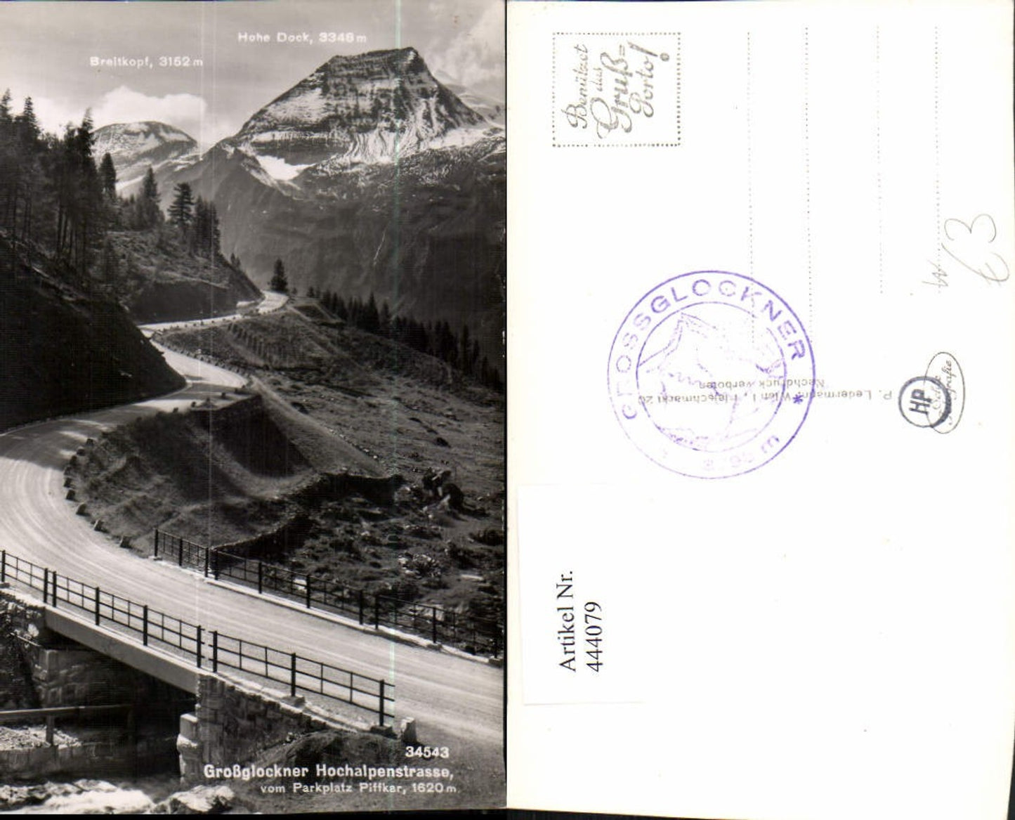 444079, Grossglockner High Alpine Road near Heiligenblut, bridge, mountain scenery