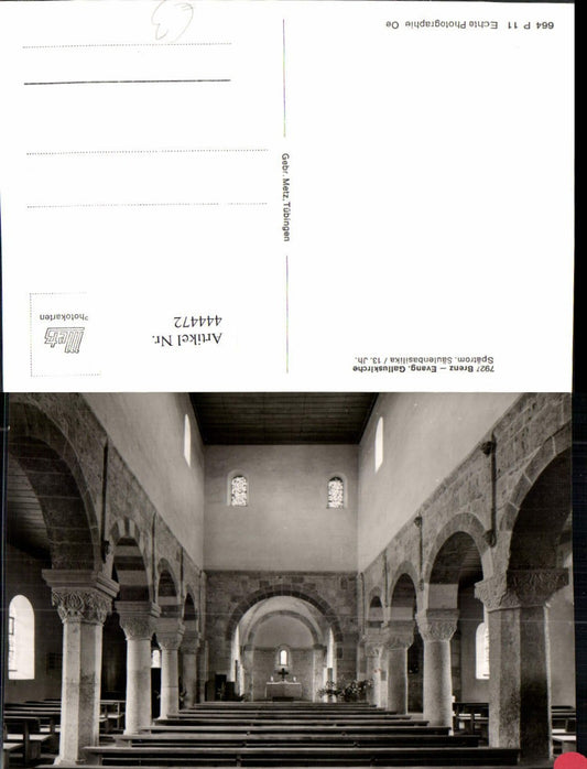 444472,Brenz Evangelische Galluskirche Kirche Innenansicht