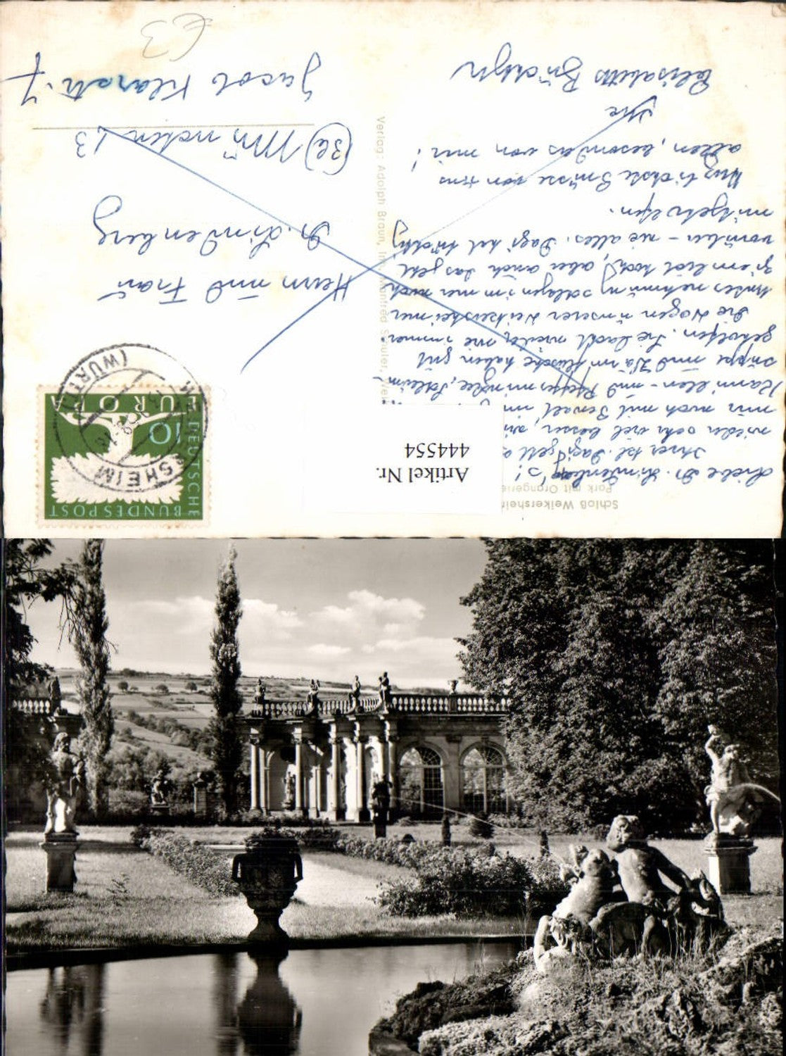 444554, Weikersheim Castle Park with Orangery