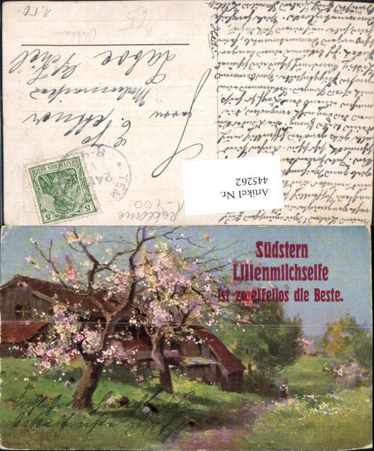 445262, Artist Ak Advertising South Star Lily Milk Soap Farm Landscape