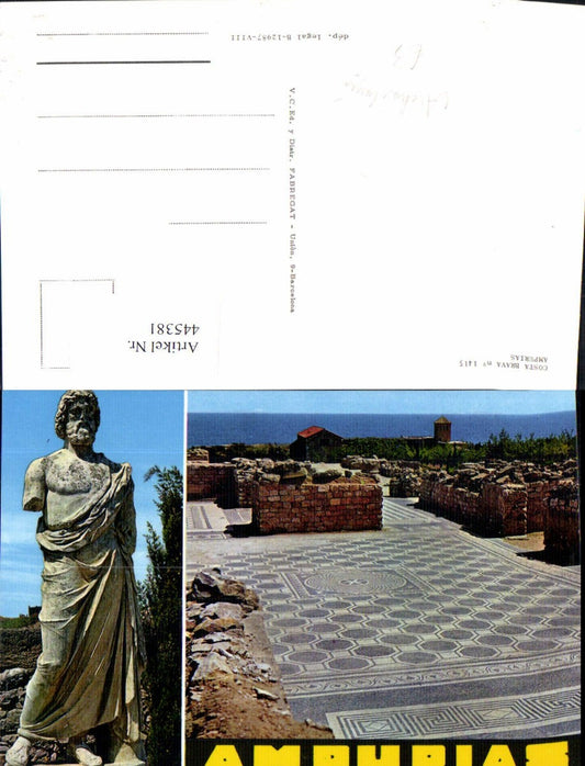 445381, Multi-image Ak Costa Brava Ampurias Archaeology Excavation