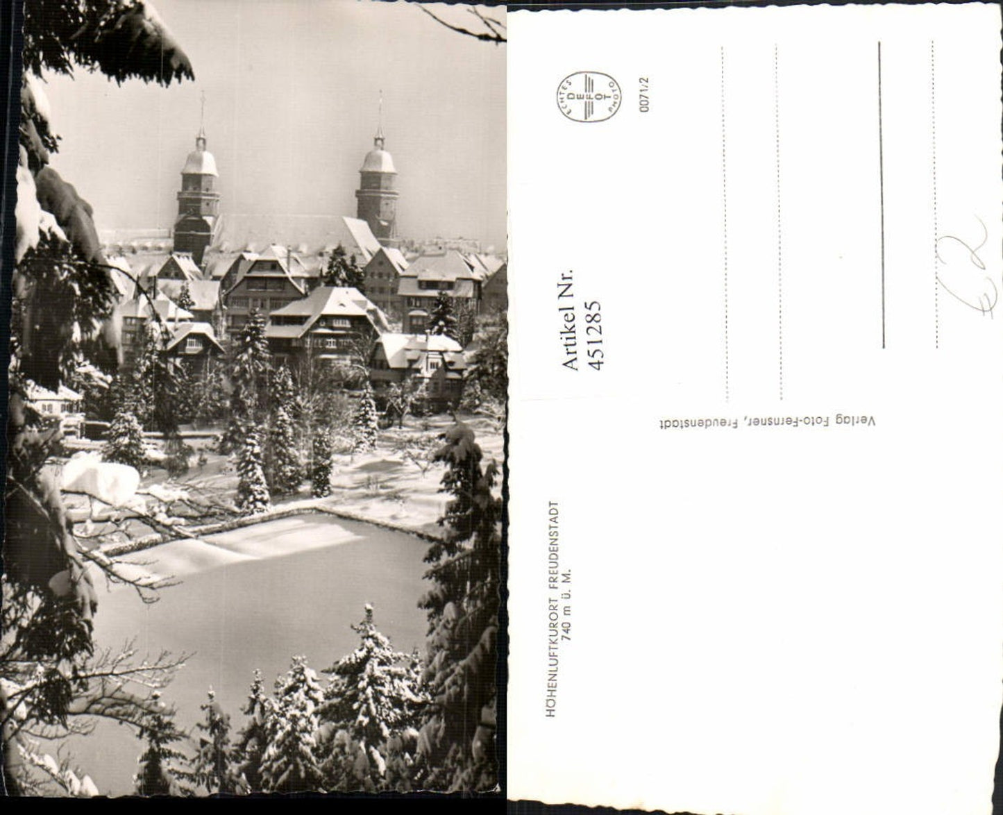 451285, Freudenstadt partial view winter scene