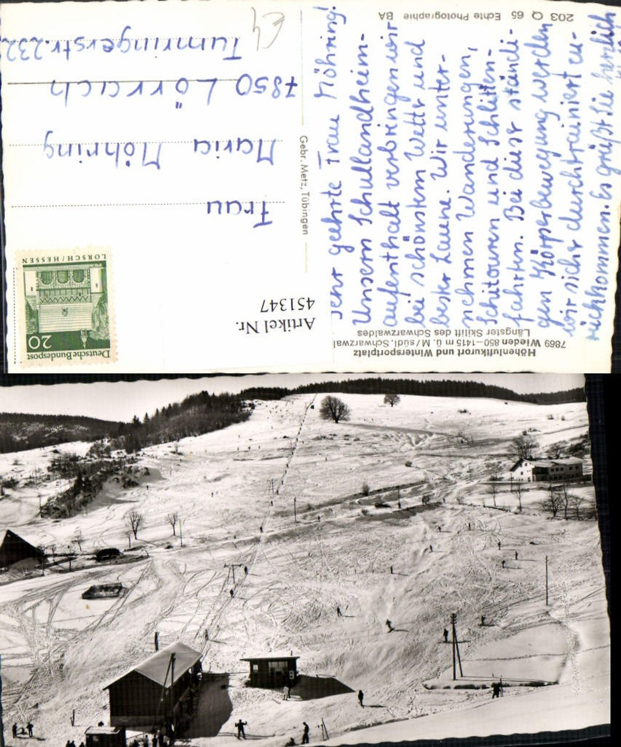 451347, Wieden in the Black Forest, ski lift, winter scene