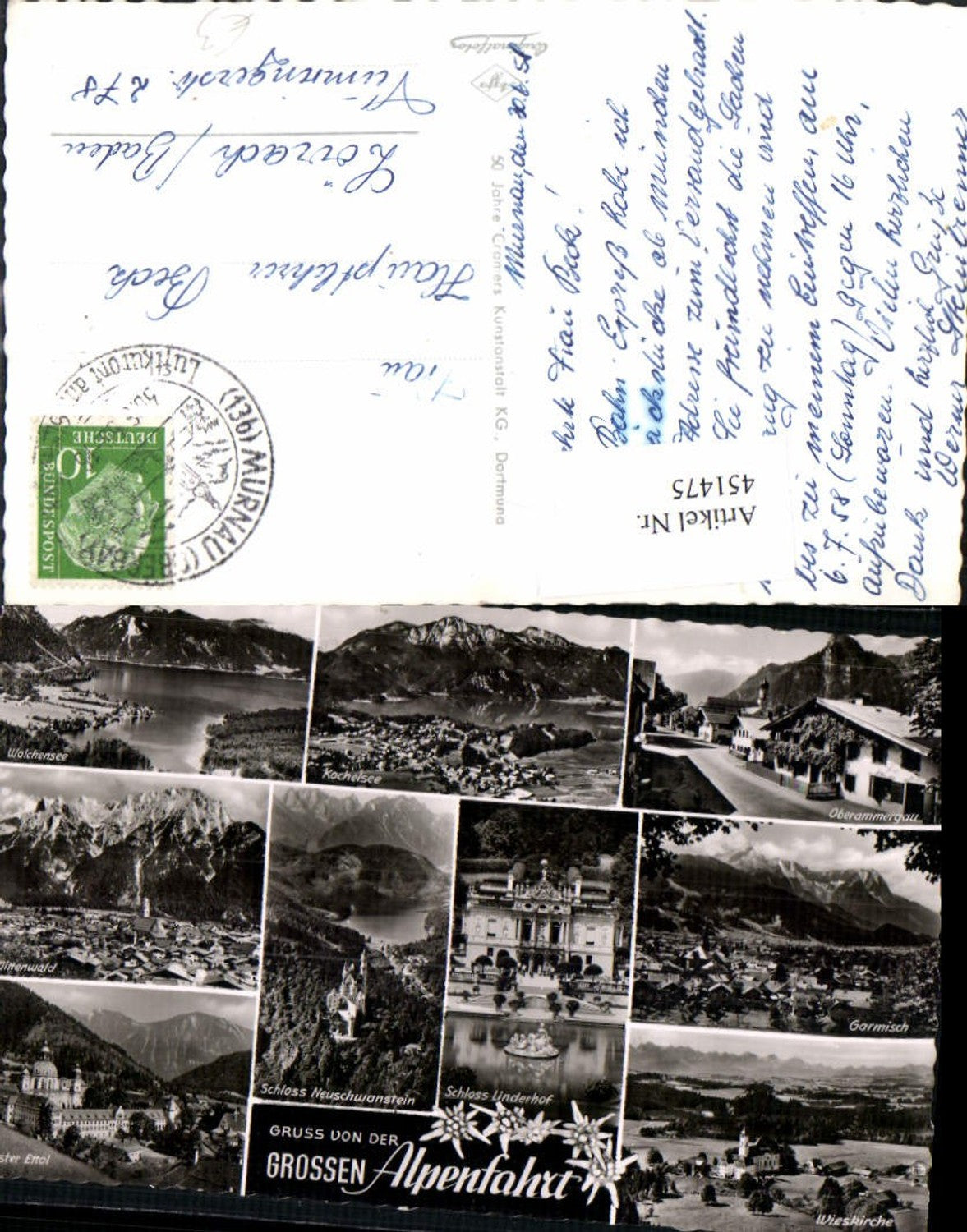 451475, Walchensee Kochelsee Mittenwald Garmisch Kloster Ettal Multi-view map