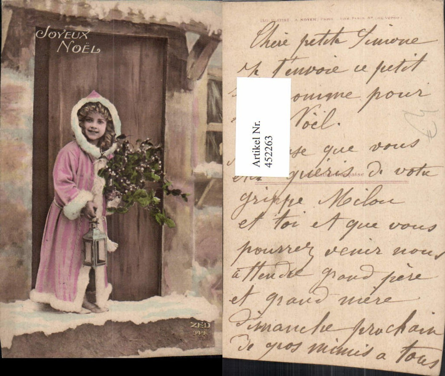 452263, Christmas Child Girl Coat Lantern Mistletoe