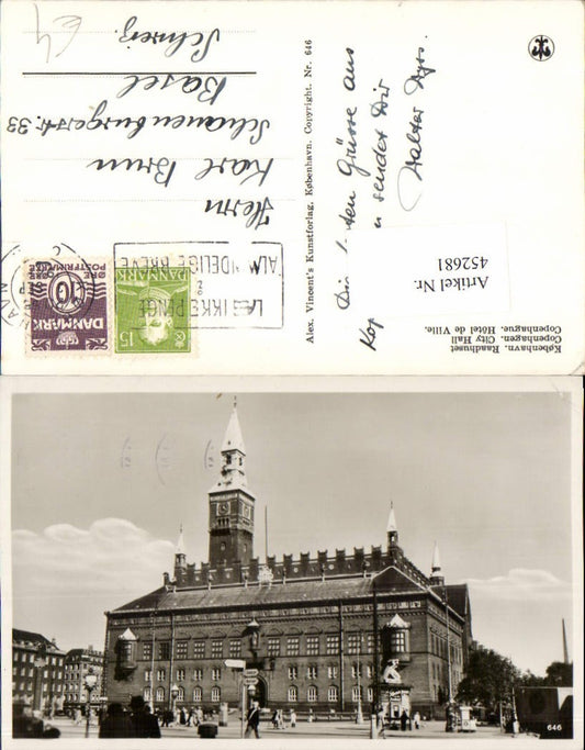452681,Denmark Kobenhavn Copenhagen Raadhuset Town Hall