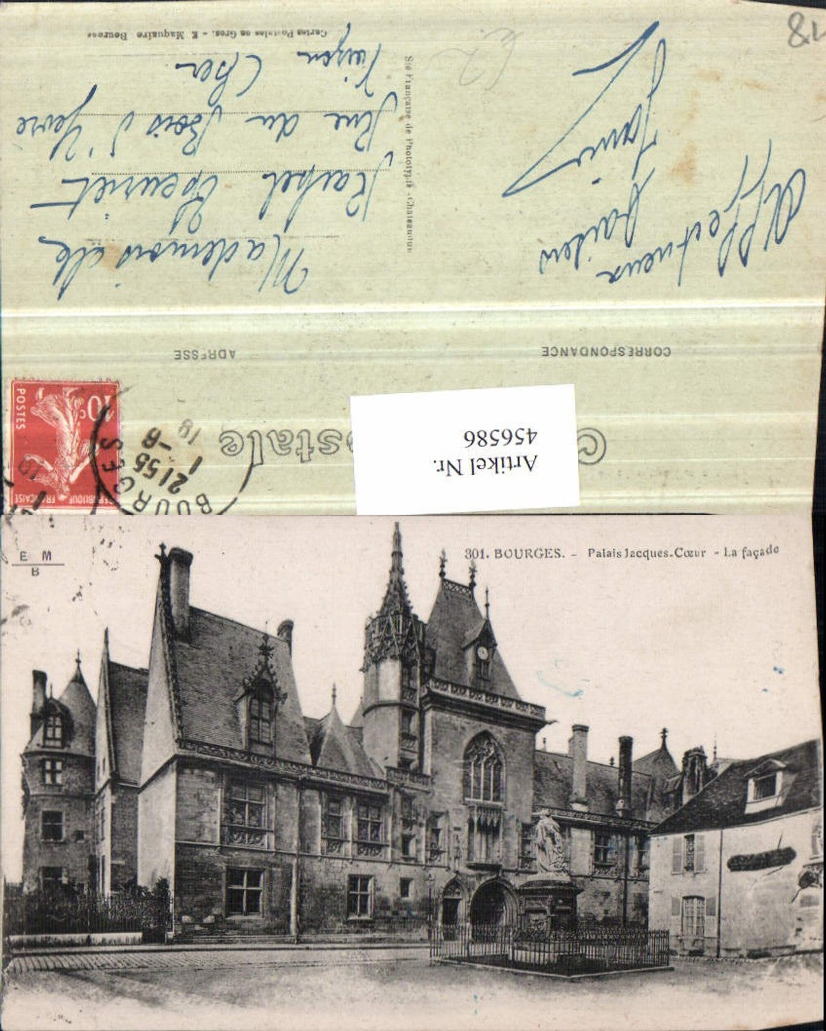 456586,Centre Cher Bourges Palais Jacques Coeur Palast