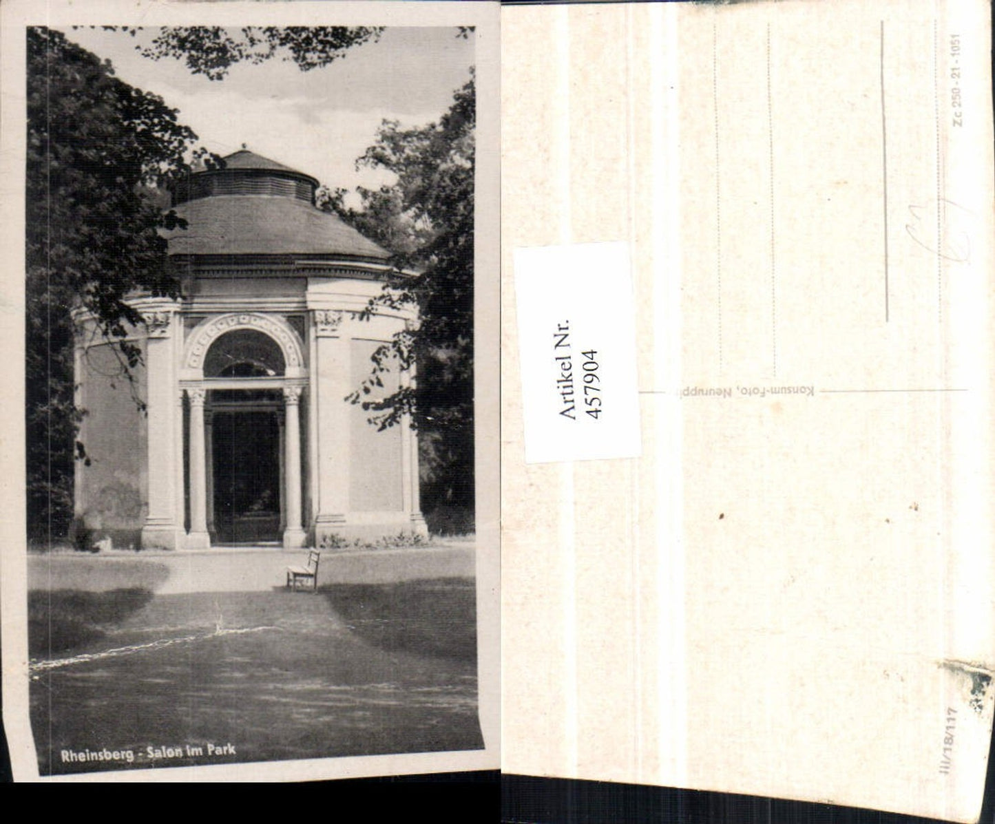 457904, Rheinsberg Salon im Park