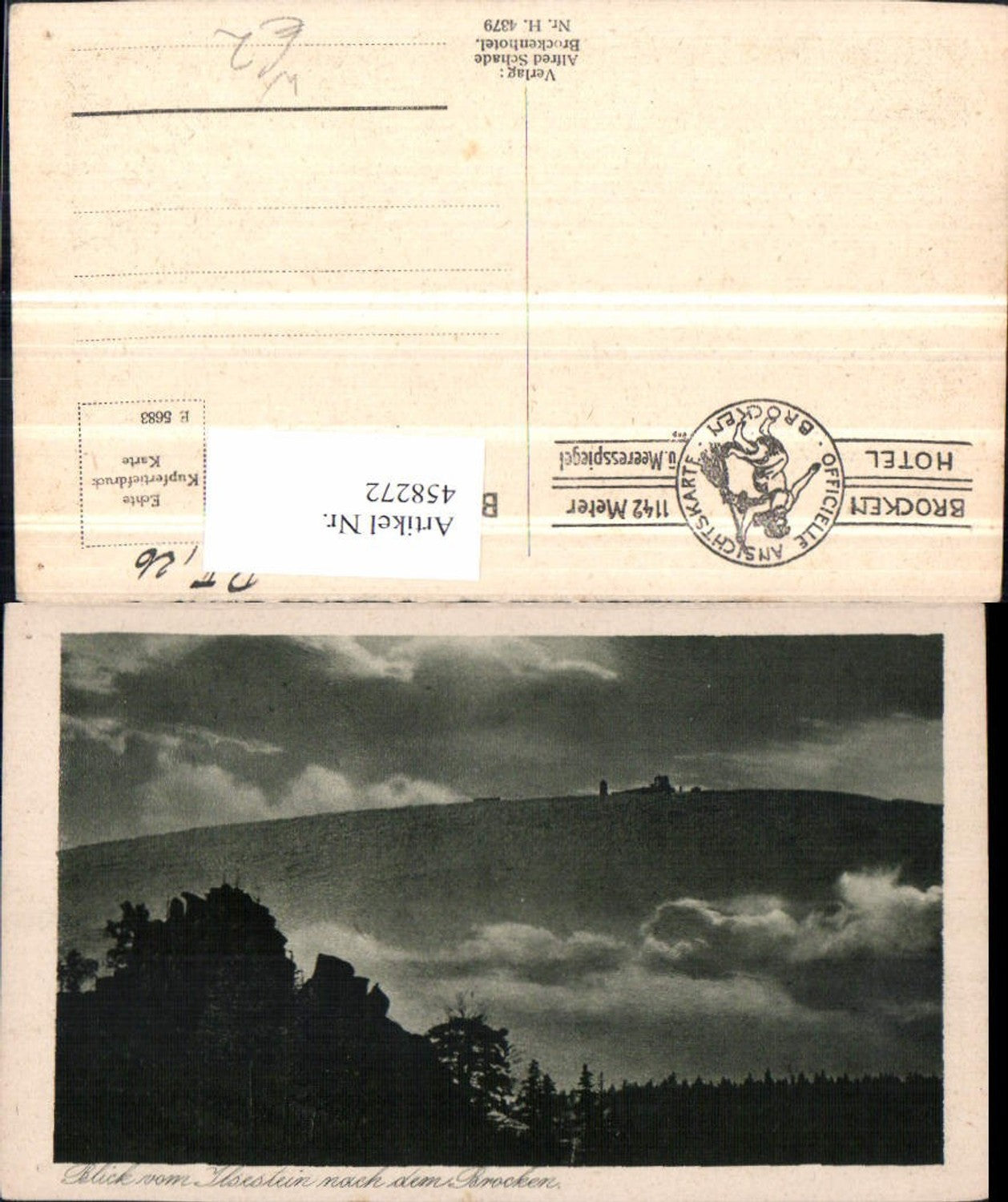 458272, View from Ilsenstein towards the Brocken near Ilsenburg