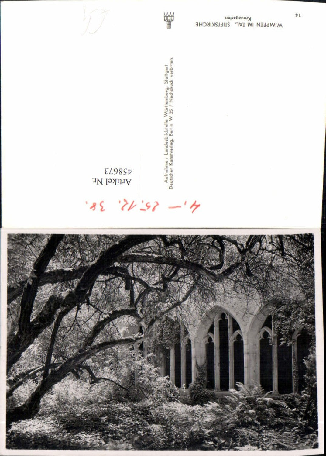 458673, Wimpfen im Tal, Collegiate Church, Kreuzgarten