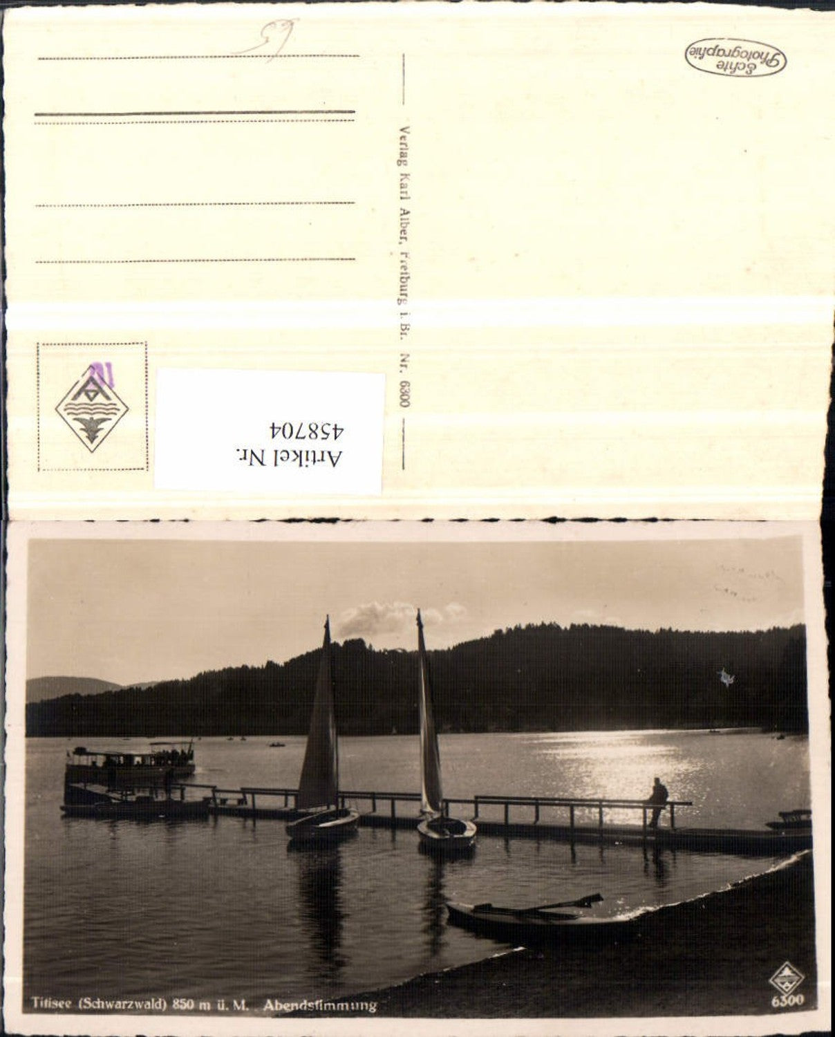 458704,Titisee im Schwarzwald Abendstimmung See Boote