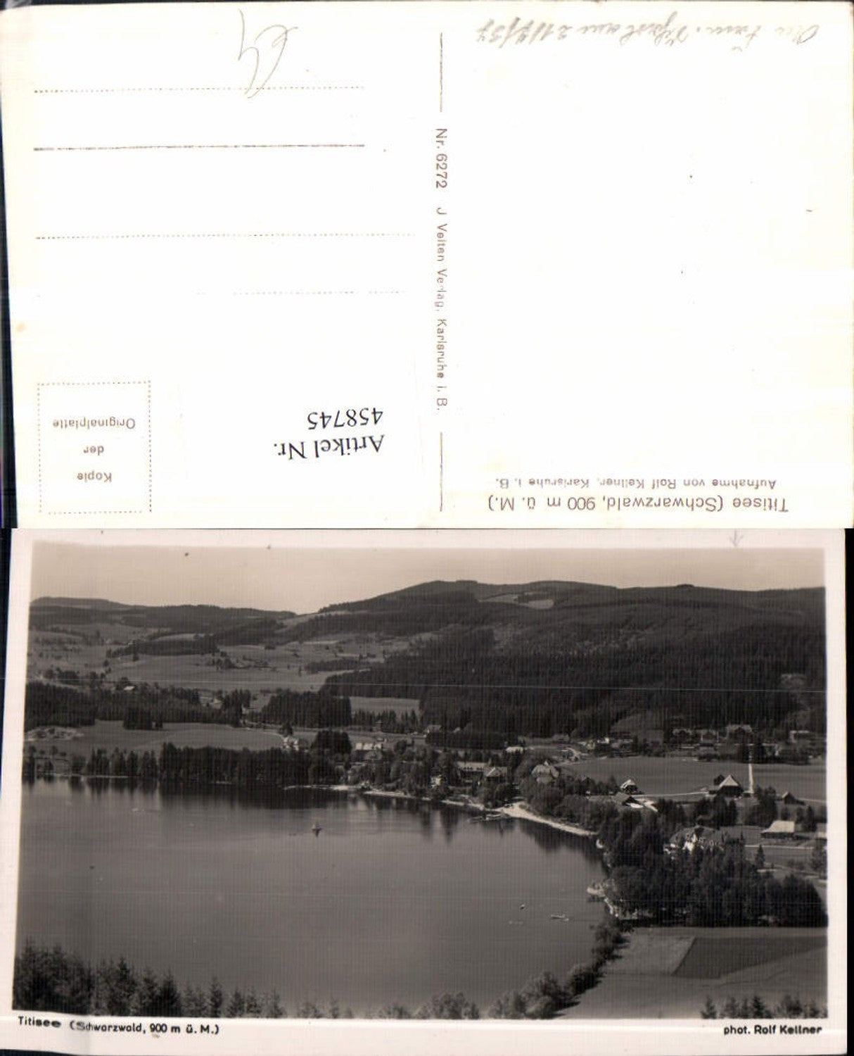 458745,Titisee im Schwarzwald Totale See