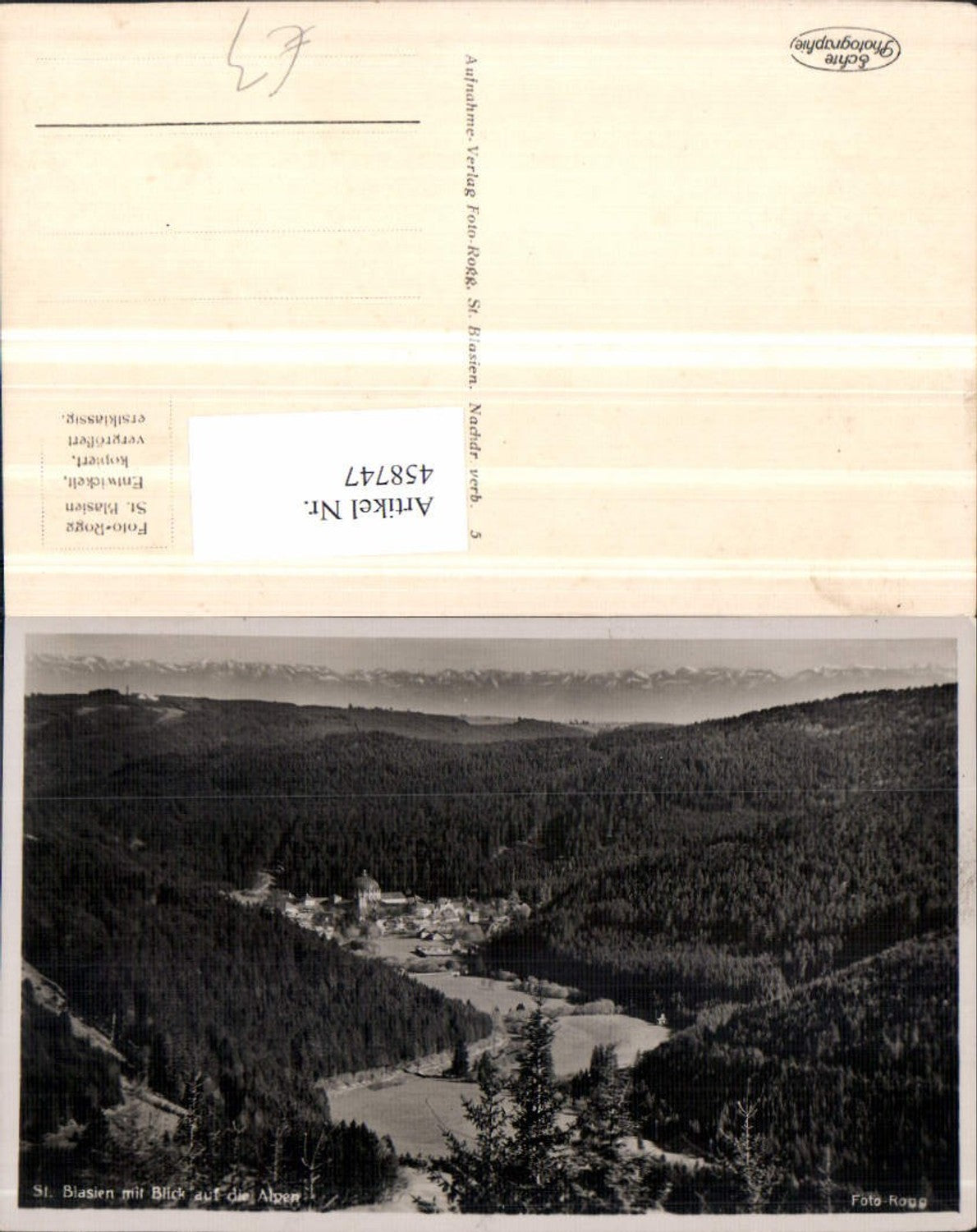 458747, St. Blasien in the Black Forest, total mountain scenery