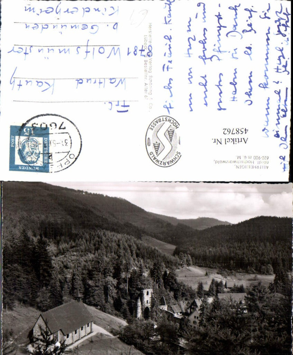 458762, All Saints in the Black Forest, monastery ruins near Oppenau